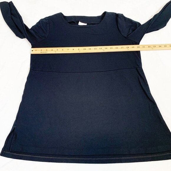 J. Jill ponte tunic black elbow sleeves‎ tunic length stretch top - Size Medium - Picture 6 of 7